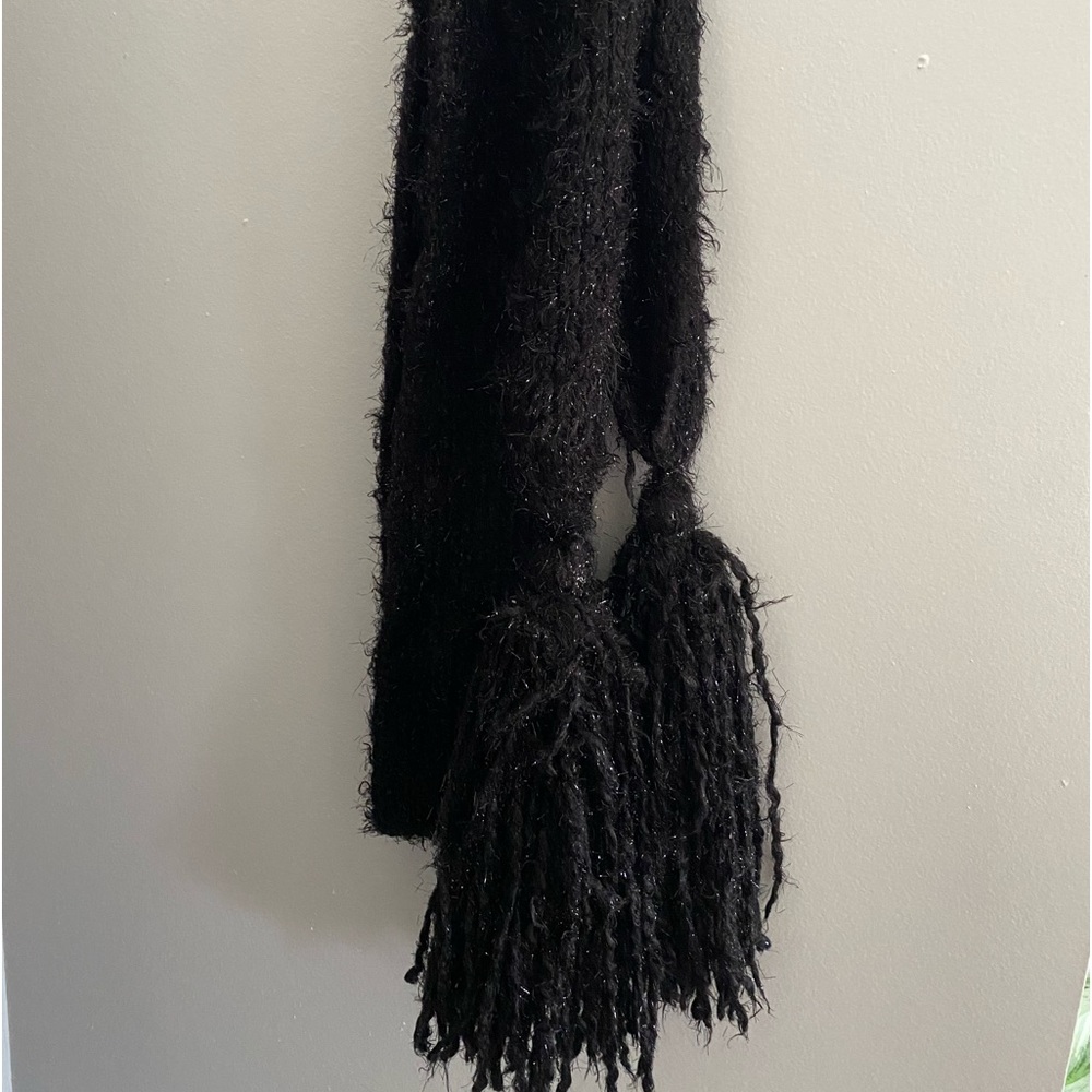Scarf - Black with silver specks